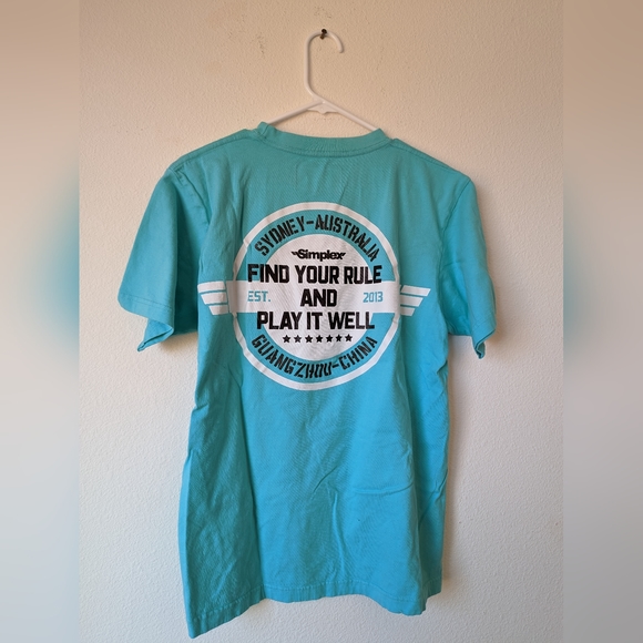 Simplex Find Your Rule T-shirt Large Light Blue - Picture 2 of 4